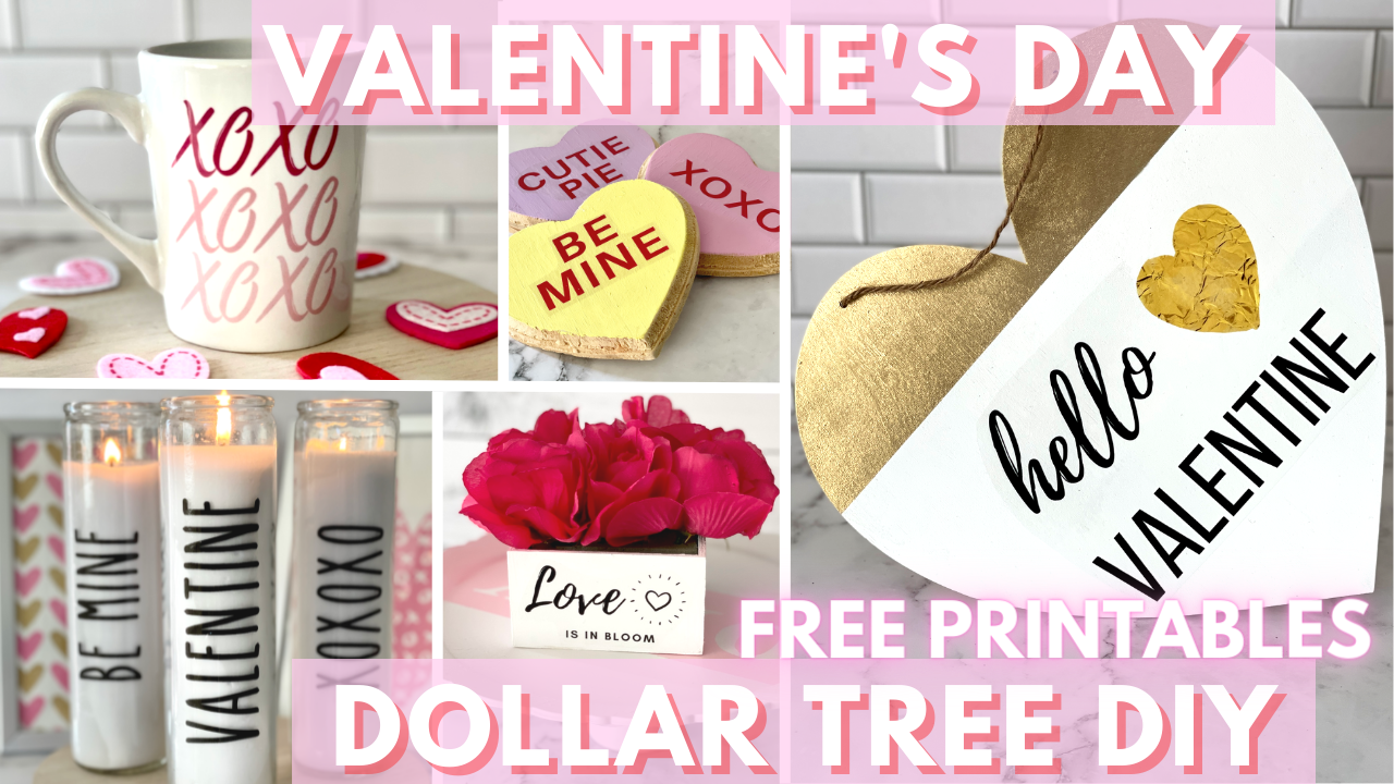 Dollar Tree Valentine's Day DIY's using Hiipoo Waterslide Decals - Life of  Style Blog